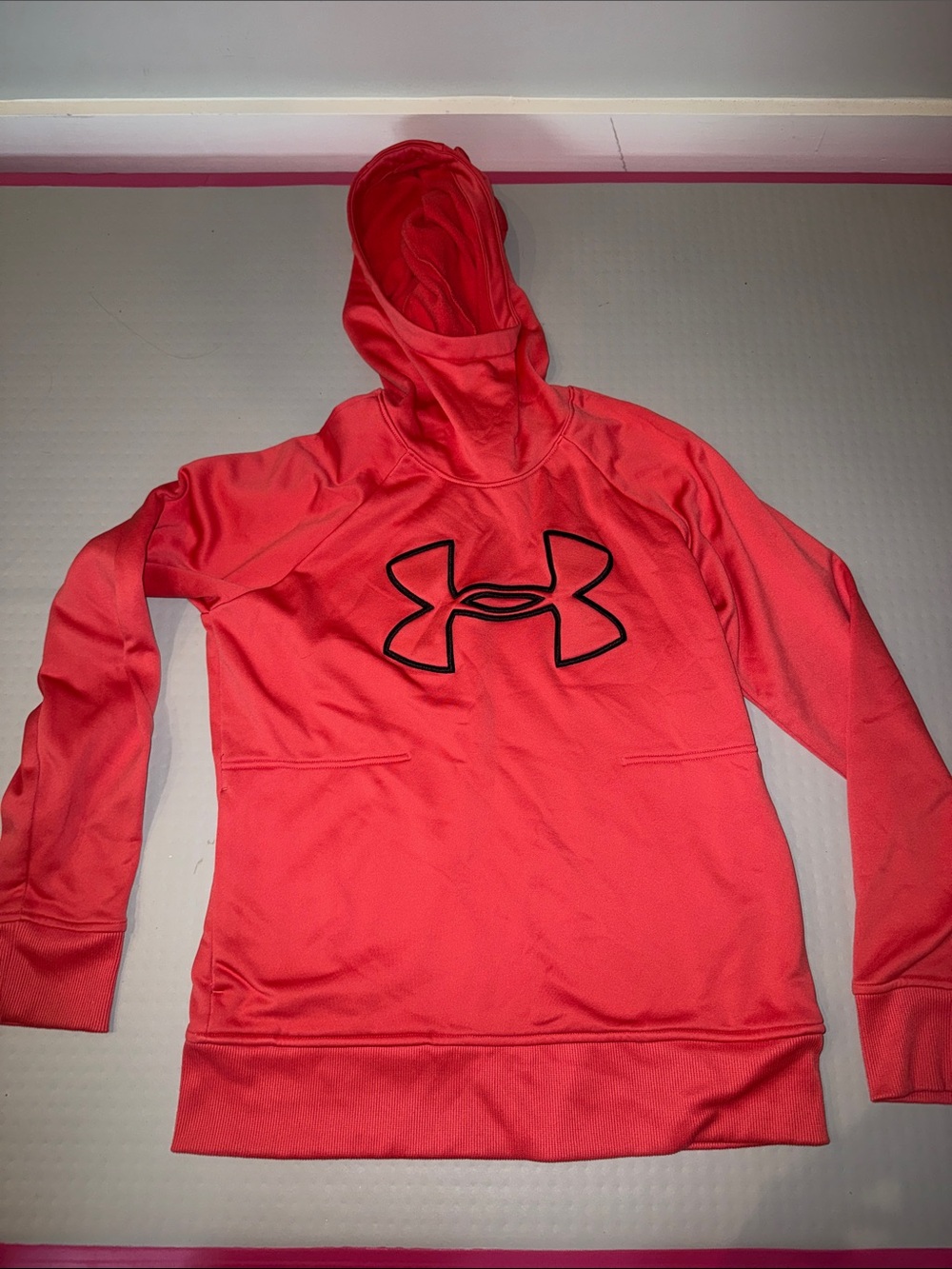 Under Armour Women’s Coral-Red Hooded Swim Coverup